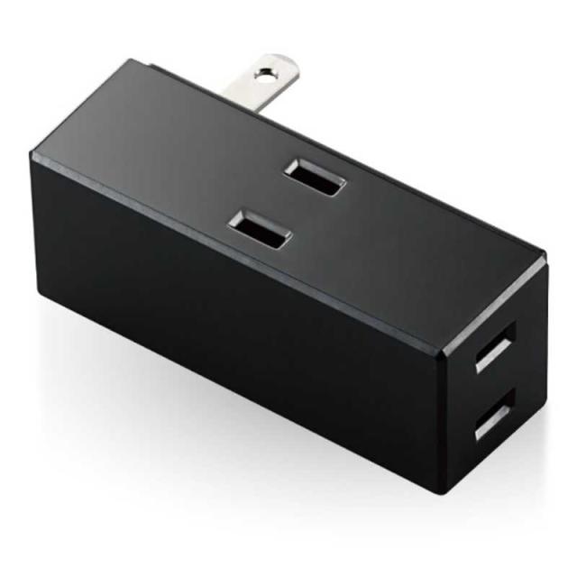 他サイト： エレコム ELECOM エレコム サイド 電源タップ タップ 3個口 ブラック T-TR04-2300BKの商品画像