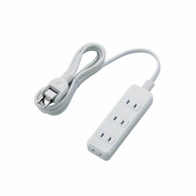 他サイト： エレコム ELECOM スイングプラグ 電源タップ タップ 4個口 2m T-TS02-2420WHの商品画像