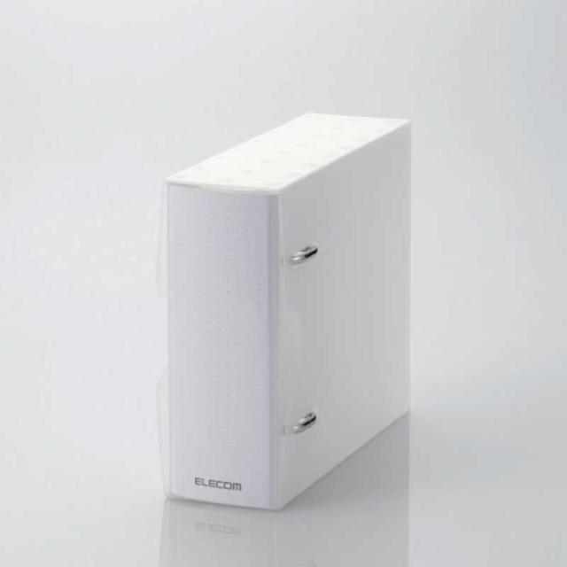 他サイト： エレコム ELECOM 14-36枚収納対応 DVD・CD不織布ケース/2穴リング式トレイ専用ファイル CCD-BC02CRの商品画像