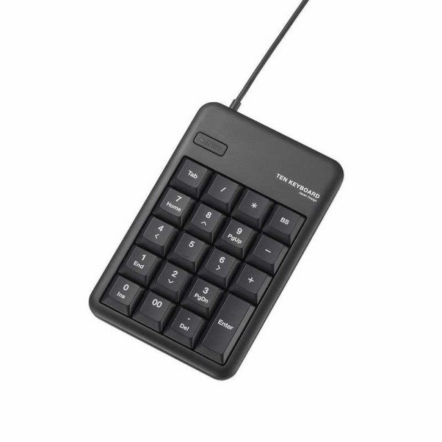 他サイト： エレコム ELECOM テンキーボード[USB/有線/Mサイズ](ブラック) TK-TCM011BKの商品画像