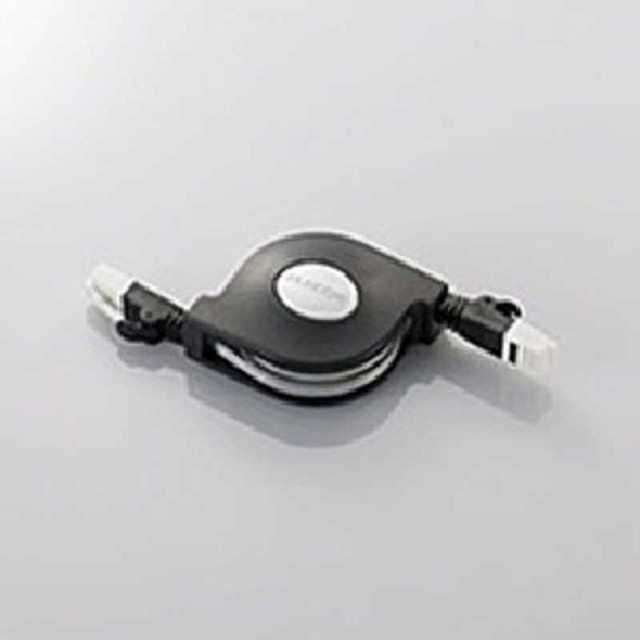 他サイト： エレコム ELECOM CAT6 LANケーブル 巻き取りタイプ (ブラック・2.5m) LD-MCTGT/BK2の商品画像