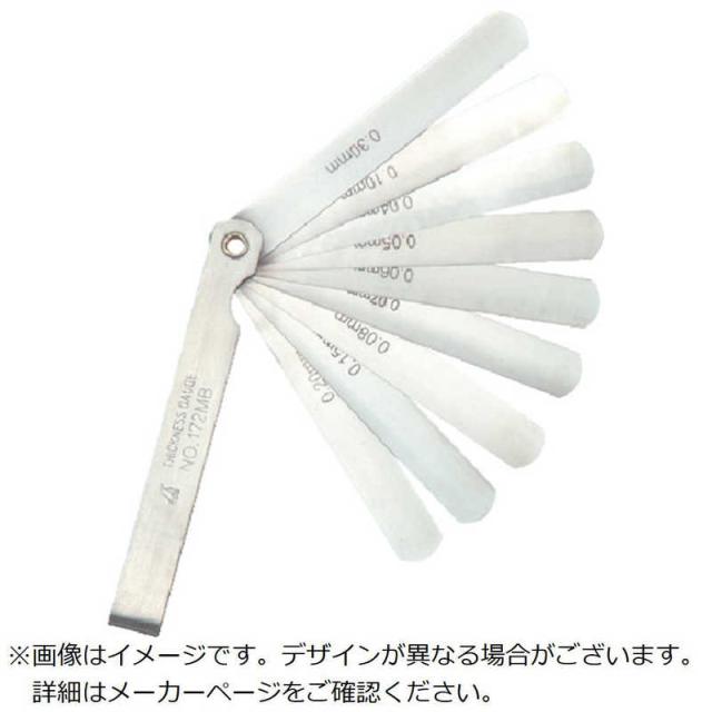 他サイト： シンワ測定 シンワ シックネスゲージ B 100mm 9枚組 73780の商品画像