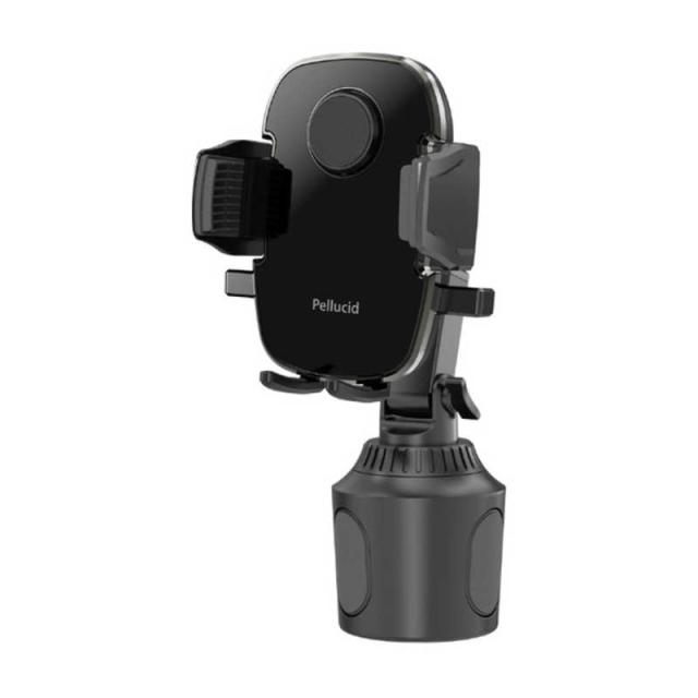 他サイト： ペルシード 車内用品 スマホホルダー ワンタッチスマホホルダー ドリンクホルダー固定タイプ 対応サイズ:(幅):約58〜88mmの商品画像