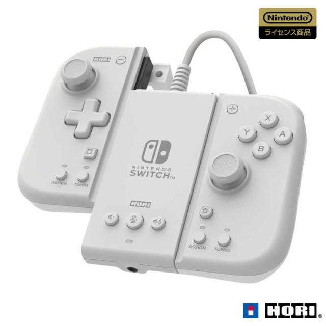 他サイト： HORI グリップコントローラーFit アタッチメントセット for Nintendo Switch / PC ミルキーホワイトの商品画像