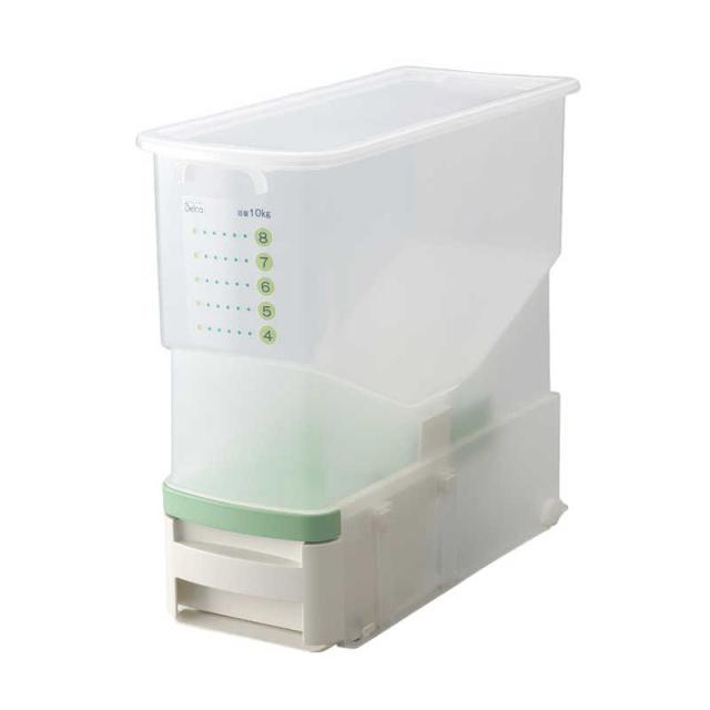 他サイト： 伸晃 洗える計量米びつ ビッツ 無洗米対応 クリア BRB-CGの商品画像