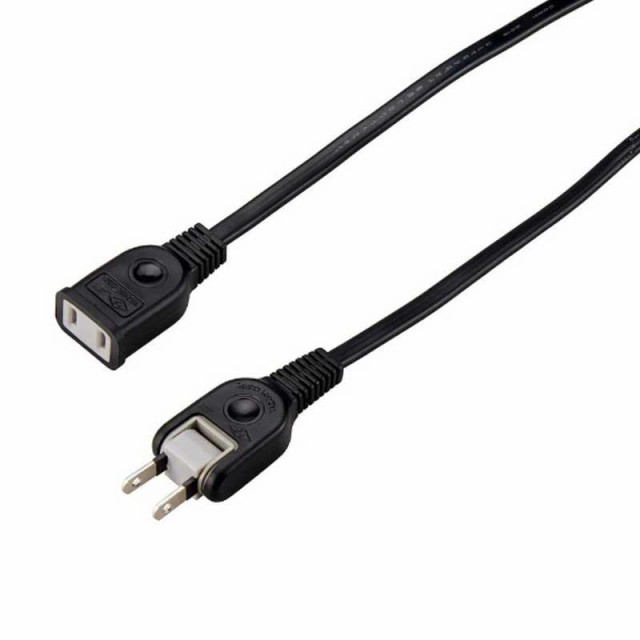 他サイト： ヤザワ 耐トラ付延長コード ブラック 5.0m 1個口 スイッチ無 Y02105BKの商品画像