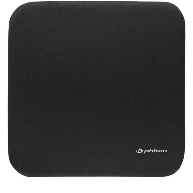 他サイト： BONFORM ファイテン アクアチタンを用いたクッション 角型クッション サイズ:45×45cm カラー:ブラック 低反発・疲の商品画像