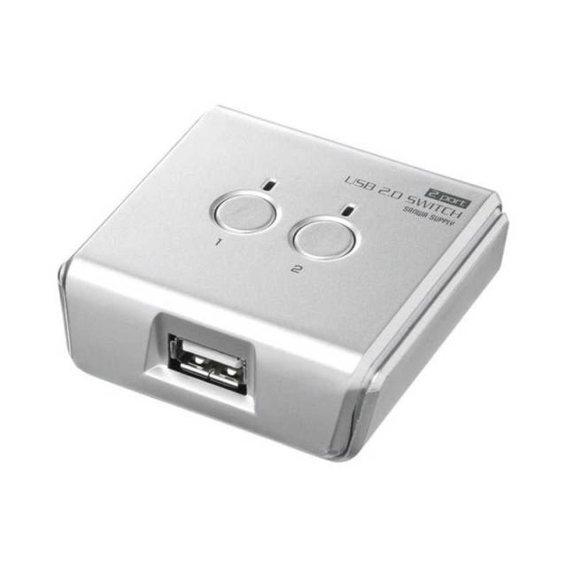 他サイト： サンワサプライ USB2.0手動切替器 2回路 SW-US22Nの商品画像