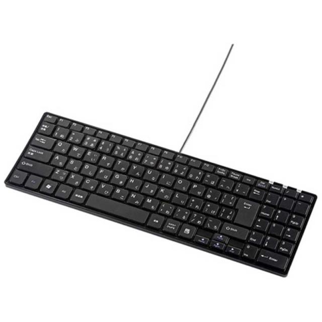他サイト： サンワサプライ キーボード [有線 /USB /W345×D115×H19mm /1.5m] ブラック SKB-SL19BKの商品画像