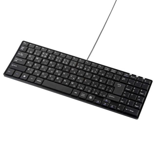他サイト： サンワサプライ キーボード スリム [有線 /USB] ブラック SKB-SL17BKN (ブラック)の商品画像