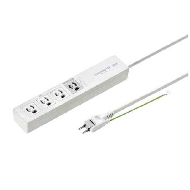 他サイト： サンワサプライ パソコン連動タップ(IC記憶式) (3P・4個口・2m) TAP-RE34M-2の商品画像