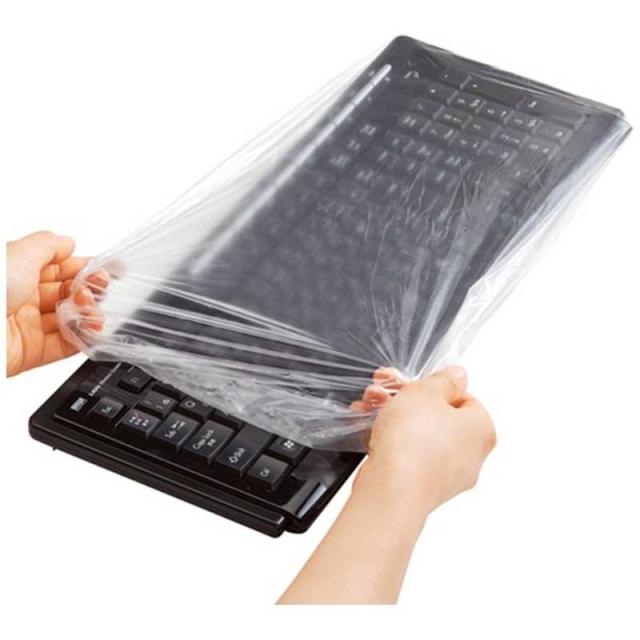他サイト： サンワサプライ キーボードマルチカバー シャワーキャップタイプ 大サイズ 3枚セット FACAPSET1の商品画像