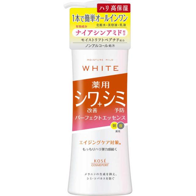 他サイト： コーセーコスメポート モイスチュアマイルドホワイトリンクルパーフェクトエッセンス230ml の商品画像