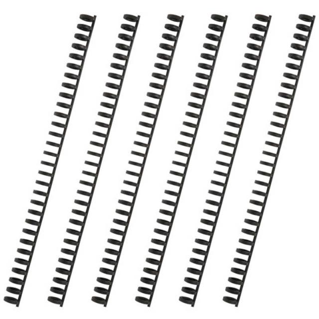 他サイト： カール事務器 ルーズリング 10mm ブラック 6本入 LR10Kの商品画像