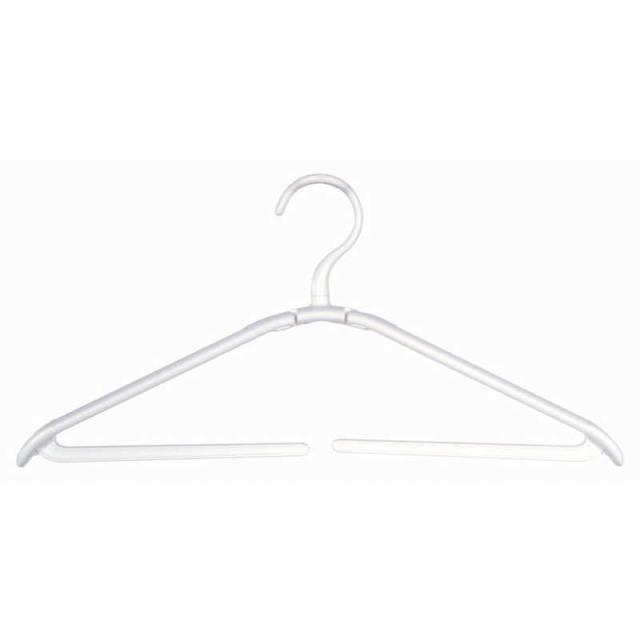 他サイト： シンコハンガー 折りたたみハンガー ホワイト オリタタミハンガーの商品画像