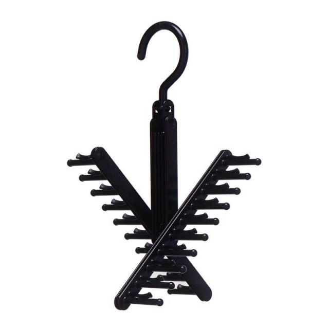 他サイト： シンコハンガー ネクタイハンガークロス ブラック ネクタイハンガークロスの商品画像