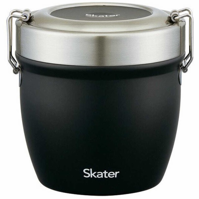 他サイト： スケーター 抗菌真空ステンレス丼ランチジャー 総容量800ml ブラック STLBD8AGの商品画像