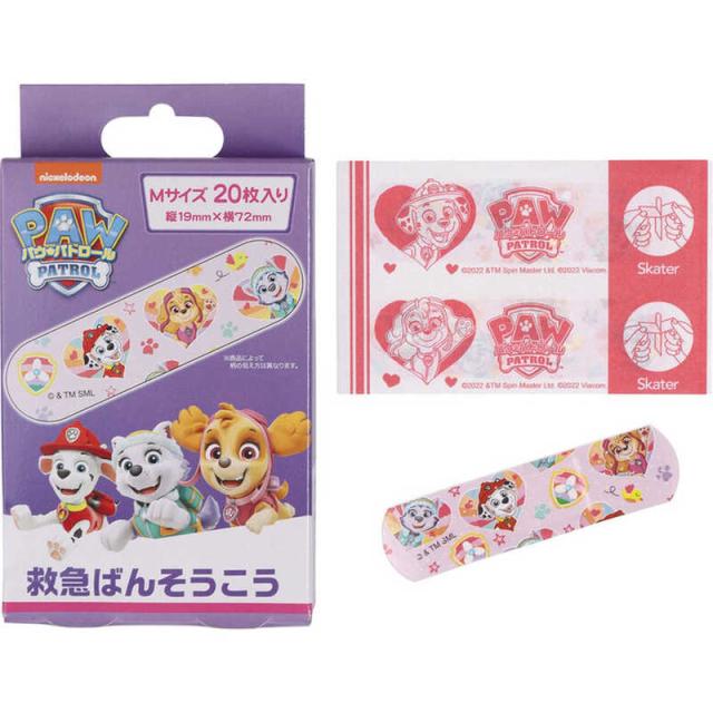 他サイト： スケーター 救急バンソウコウ Mサイズ 20枚 パウ・パトロール レスキュー の商品画像