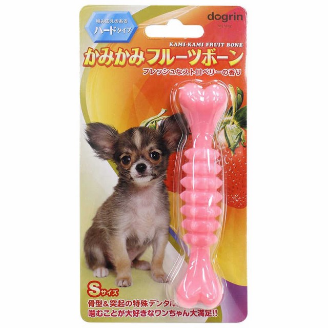 他サイト： スーパーキャット かみかみフルーツボーン ハード Sサイズ ストロベリー DM443 の商品画像