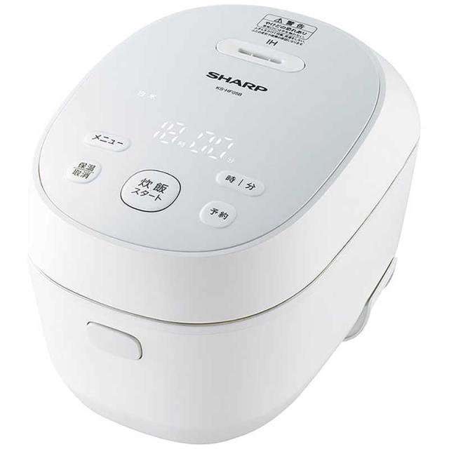 他サイト： シャープ SHARP 炊飯器 3合 PLAINLY IH ホワイト系 炊飯ジャー KS-HF05B-Wの商品画像