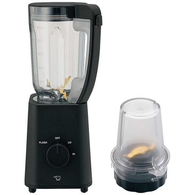 他サイト： 象印マホービン ZOJIRUSHI ミルつきミキサー ブラック [ミキサー:1L / 4枚刃] [ミル:0.2L / 2枚刃] の商品画像