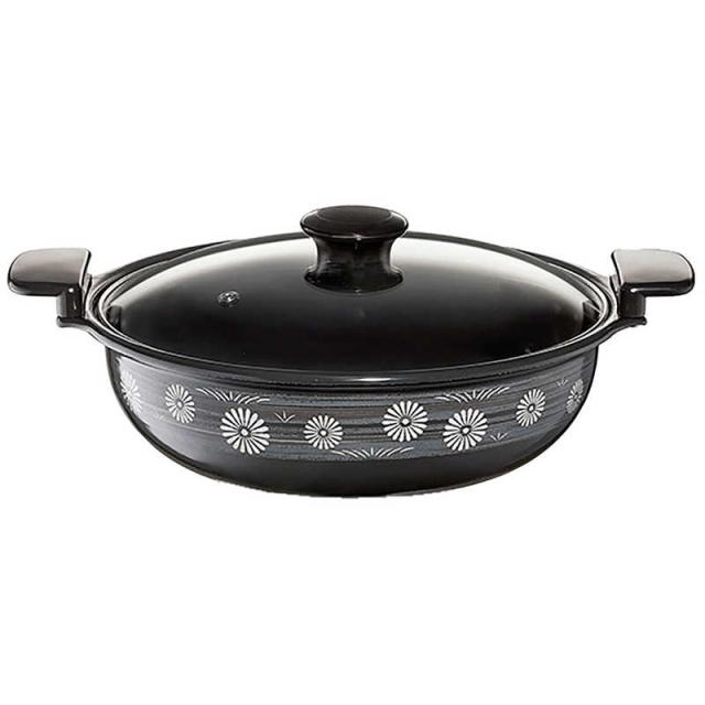 他サイト： 高木金属工業 ホーロー味わい鍋 平安 27CM HAH27Nの商品画像