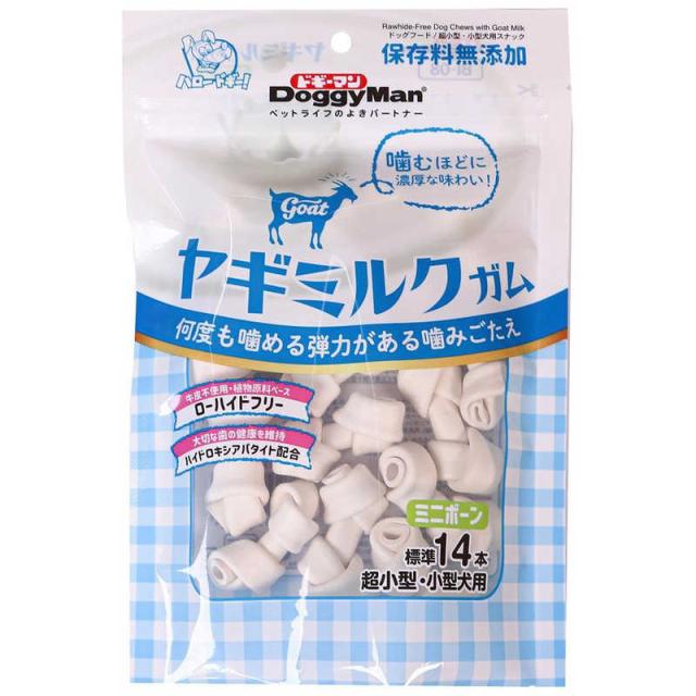 他サイト： ドギーマン ヤギミルクガム ミニボーン 140g(標準14本) の商品画像