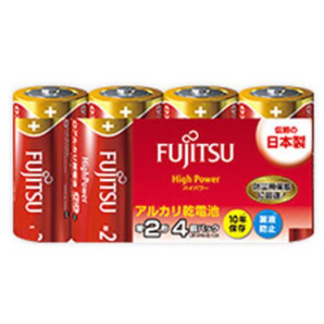 他サイト： 富士通 FUJITSU 単2乾電池 ハイパワータイプ [アルカリ/4本] LR14FH4Sの商品画像