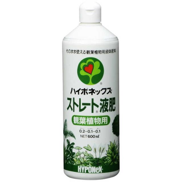 他サイト： ハイポネックス ストレート液肥 観葉植物用 600ml の商品画像