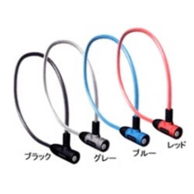 他サイト： ブリヂストン ワイヤー錠 エブリロック(レッド) WL-EVL(A521310RE)の商品画像