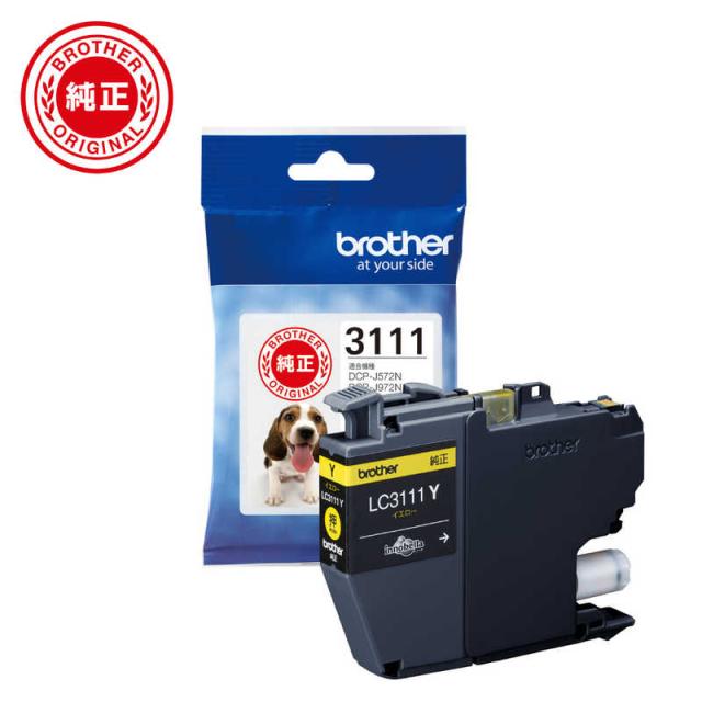 他サイト： ブラザー brother 純正プリンターインク イエロー LC3111Yの商品画像