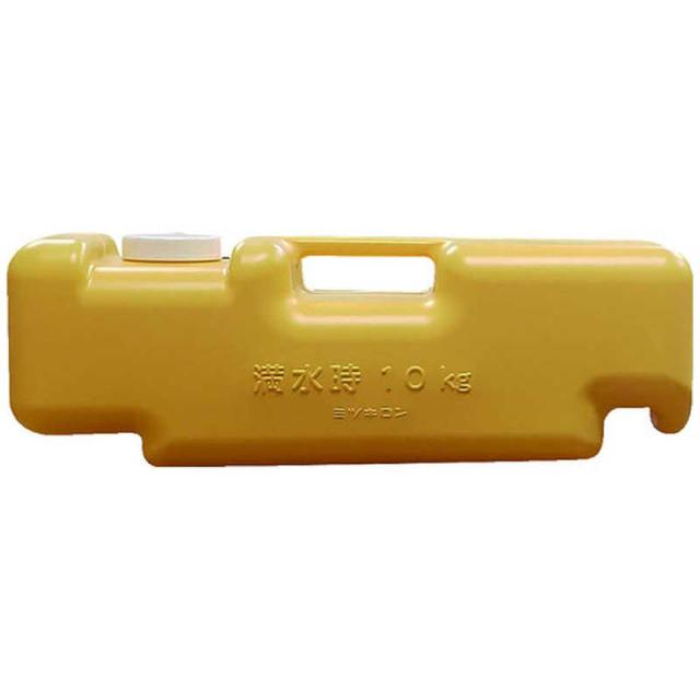 他サイト： ミツギロン 注水式重石バリストン イエロー 510×165×175 87036_の商品画像