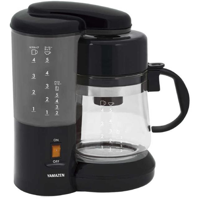 他サイト： ヤマゼン コーヒーメーカー ドリップ式 YAMAZEN YCA502の商品画像