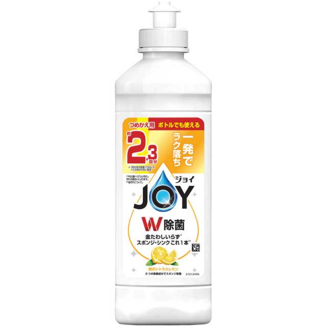 他サイト： P&G 除菌ジョイコンパクト 贅沢シトラスレモンの香り キャップ付きつめかえ 300ml の商品画像