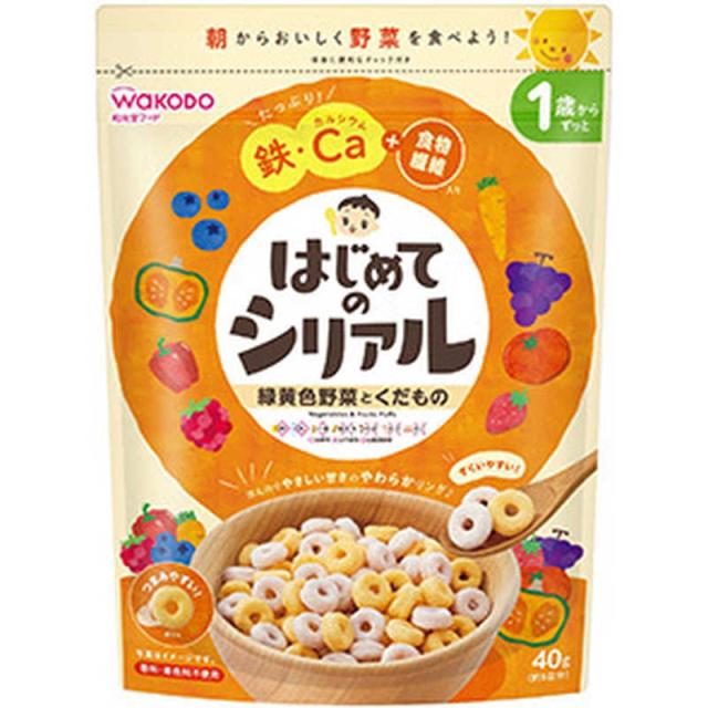 他サイト： アサヒグループ食品 はじめてのシリアル 緑黄色野菜とくだもの 40g の商品画像