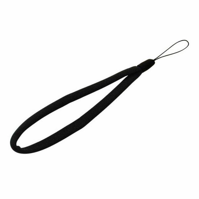 他サイト： ラスタバナナ 丸ひもハンドストラップ ブラック RSTST00BKの商品画像