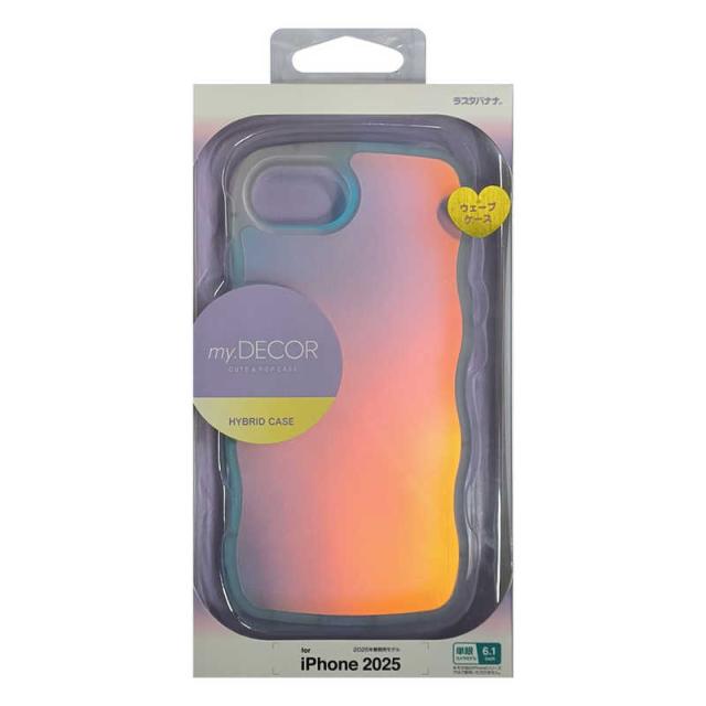 他サイト： ラスタバナナ iPhone 16e MY.DECOR ハイブリッドケース TPU×PC - wave - ホログラム クリア 8の商品画像