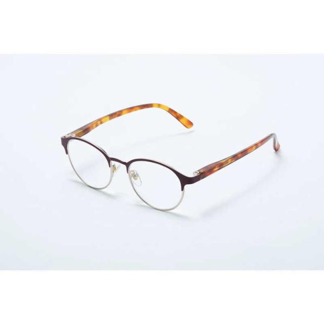 他サイト： 名古屋眼鏡 (度あり +1.00) ライブラリースタイル 読書グラス マットブラウン 4973_10_マットブラウンの商品画像