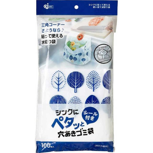 他サイト： ケミカルジャパン シンクにペタッとごみ袋 100枚入 の商品画像