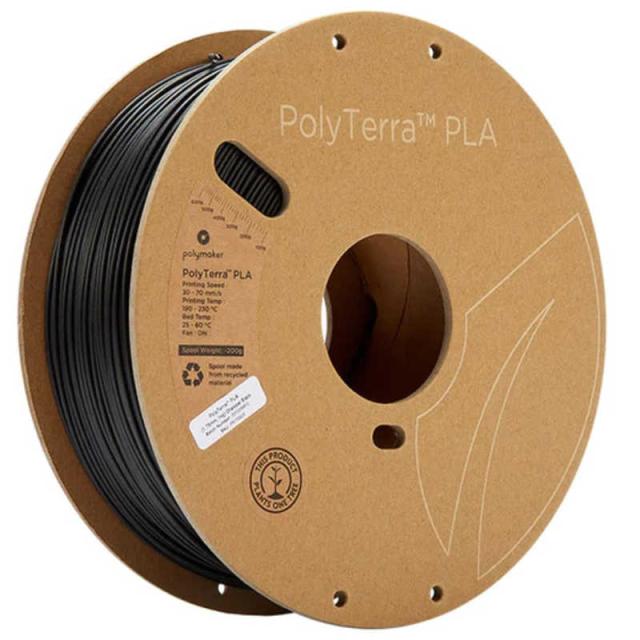 他サイト： POLYMAKER PolyTerra PLA フィラメント [1.75mm /1kg] ブラック PM70820の商品画像