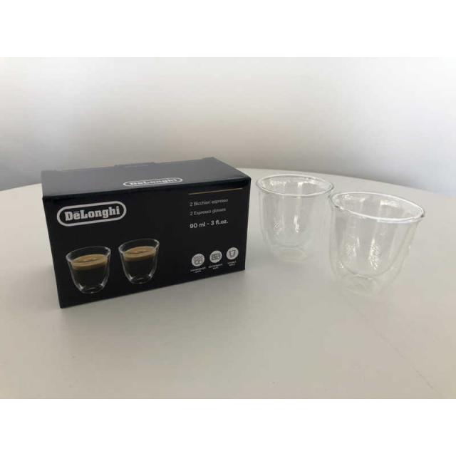 他サイト： デロンギ ダブルウォールグラス(2個セット) エスプレッソ DWG2S060の商品画像