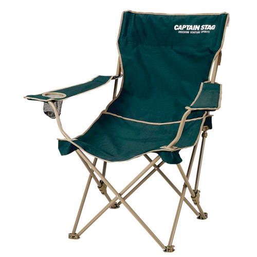 他サイト： キャプテンスタッグ CS リクライニングラウンジチェア グリーン M-3885 アウトドア用品 ファニチャーの商品画像
