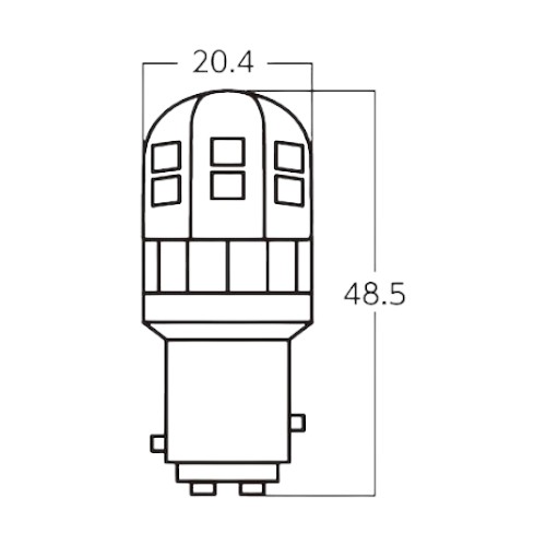 他サイト： スタンレー(STANLEY) 補修用LEDバルブスタンダード CA4887M バイク ウインカー・テール球の商品画像