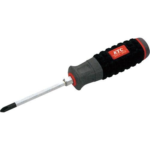 他サイト： KTC D1P2-3 樹脂柄ドライバ クロス 貫通タイプ サイズNO.3 ハンドツール工具 ドライバーの商品画像
