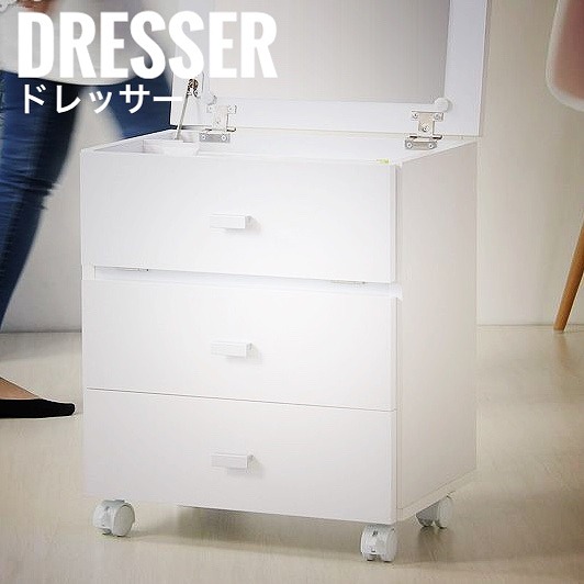 Decor デコール コンパクトドレッサー 鏡 姿見 ドレッサー 白家具 ホワイト 可愛い 化粧品 コンパクト おしゃれ おすすめ の通販はau Pay マーケット Green Green