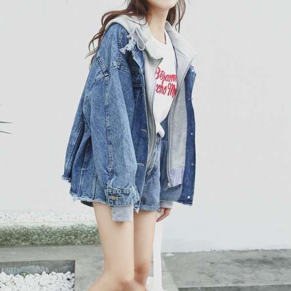 モダンファッションスタイル 元のグレー の パーカー レディース