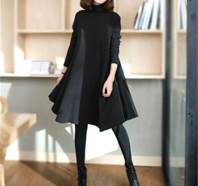 英国風ワンピース 大きいサイズ フレアスカート ａライン ハイネック ワンピース 長袖 レディース 秋服 冬服 秋冬の通販はau Wowma ワウマ Aeka Clothet 商品ロットナンバー