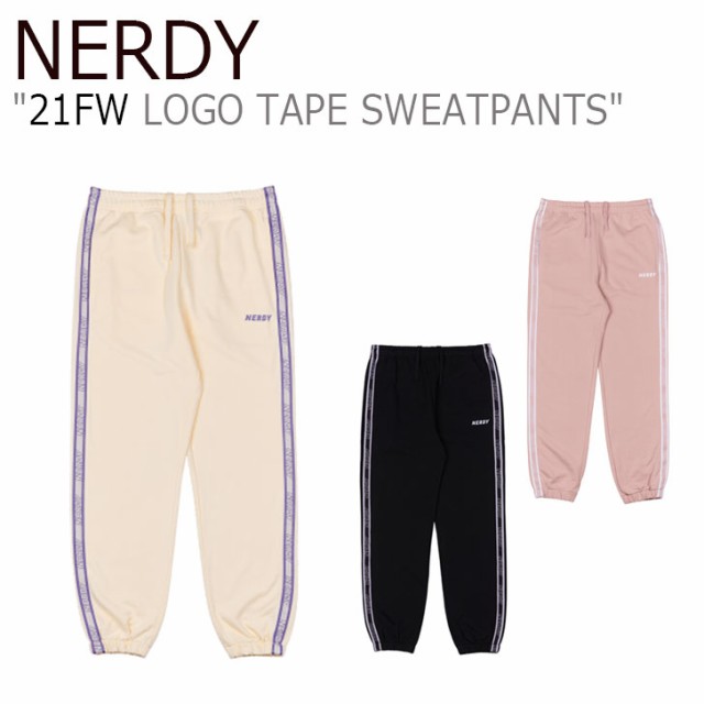 ノルディ ボトムス NERDY LOGO TAPE SWEATPANTS ロゴ テープ