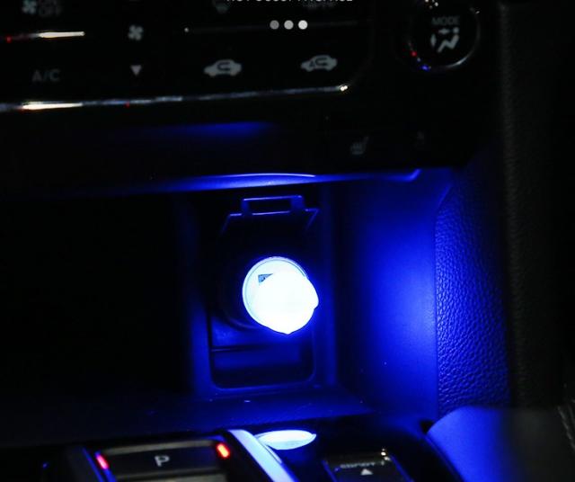 車用 車内 Usb イルミライト Led ブルー 青 イルミネーション イルミカバー 車内照明 ライト ポートの通販はau Pay マーケット Isozaki Store