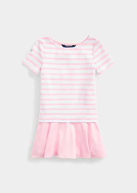 ポロ ラルフローレン 2 6x ガールズ キッズ Polo Ralph Lauren Striped Stretch Ponte Dress ワンピース White Carmel Pink 女の子の通販はau Pay マーケット Troishomme トロワオム